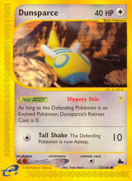 Dunsparce, Pokémon card SK 53 — Skyridge set