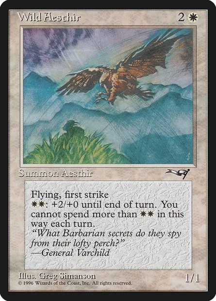 Wild Aesthir, Magic card ALL 21b — Alliances set