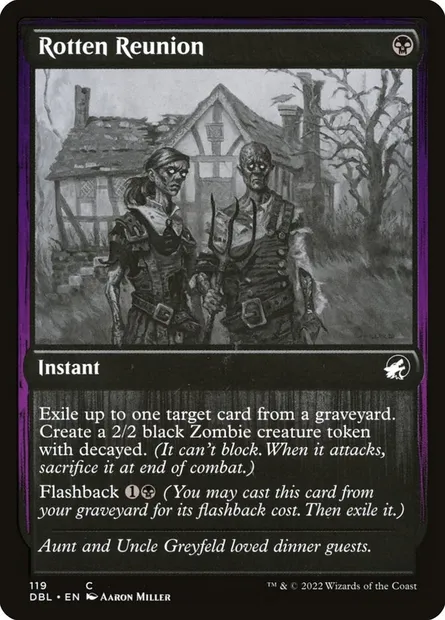 Retrouvailles pourries, carte Magic DBL 119 — extension Innistrad : Double Programme