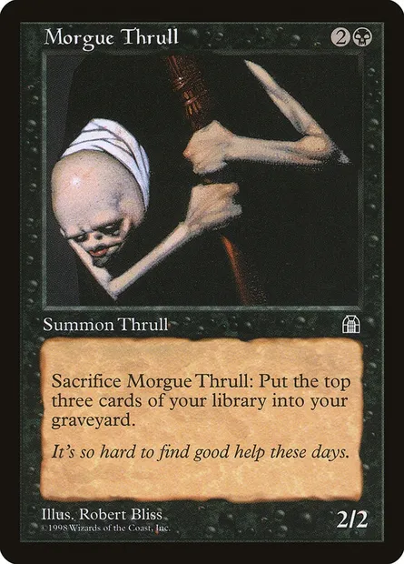 Morgue Thrull, Magic card STH 65 — Stronghold set