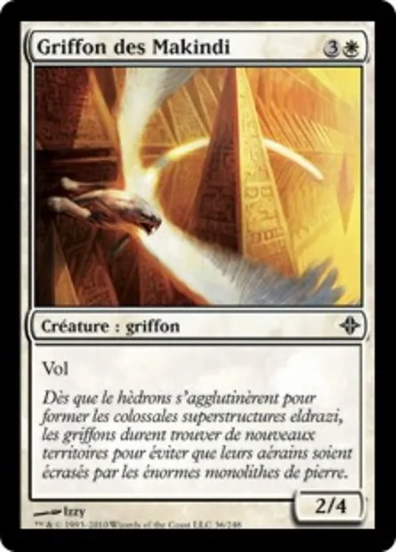 Griffon des Makindi, carte Magic ROE 36 — extension L'ascension des Eldrazi