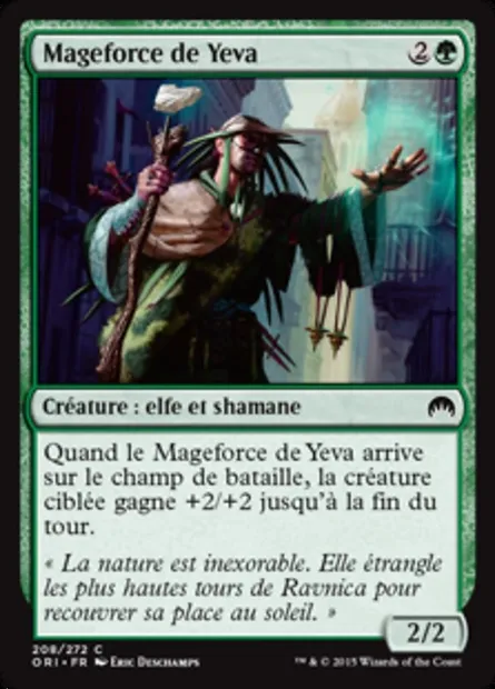 Mageforce de Yeva, carte Magic ORI 208 — extension Magic Origines
