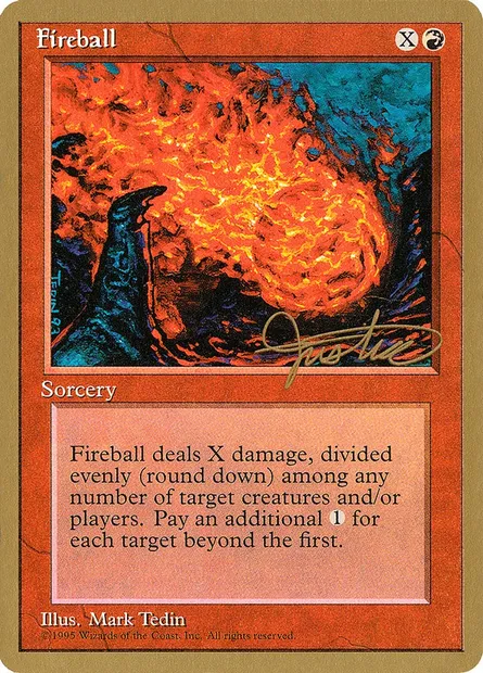 Fireball, Magic card PTC mj192 — Pro Tour Collector Set set