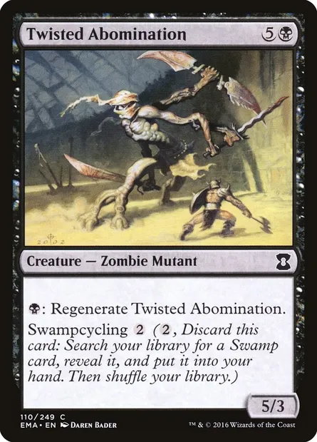Twisted Abomination, Magic card EMA 110 — Eternal Masters set