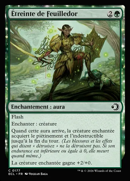 Étreinte de Feuilledor, carte Magic ECL 177 — extension Lorwyn Eclipsed