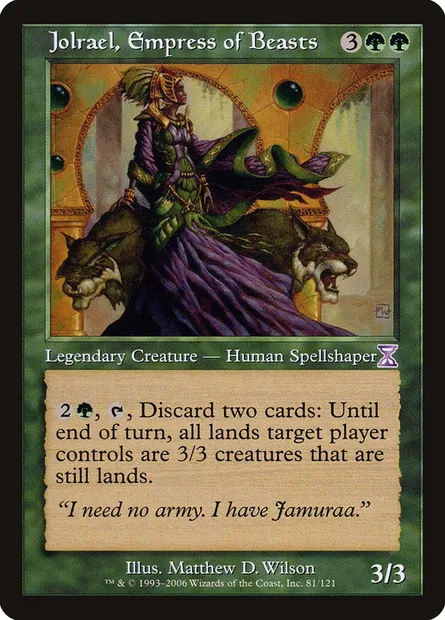 Jolrael, Empress of Beasts, Magic card TSB 81 — Time Spiral Timeshifted set
