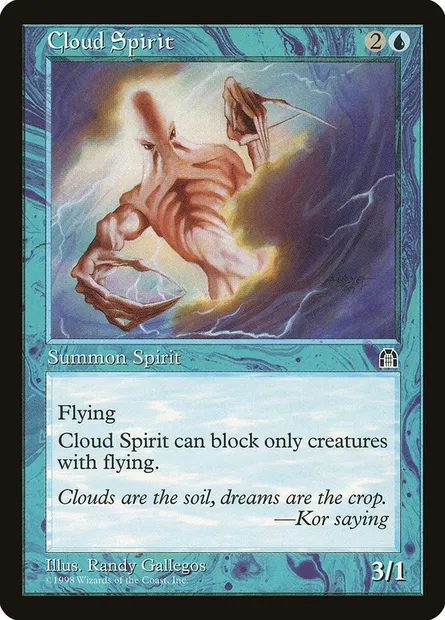 Cloud Spirit, Magic card STH 26 — Stronghold set