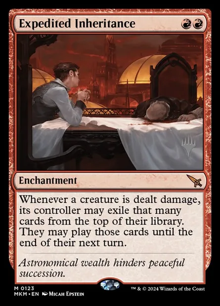 Expedited Inheritance, Magic card PMKM 123p — Murders at Karlov Manor Promos set