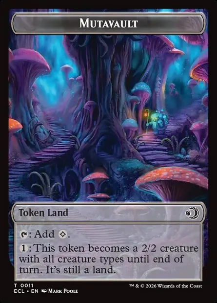 Mutecaveau, carte Magic TECL 11 — extension Lorwyn Eclipsed Tokens