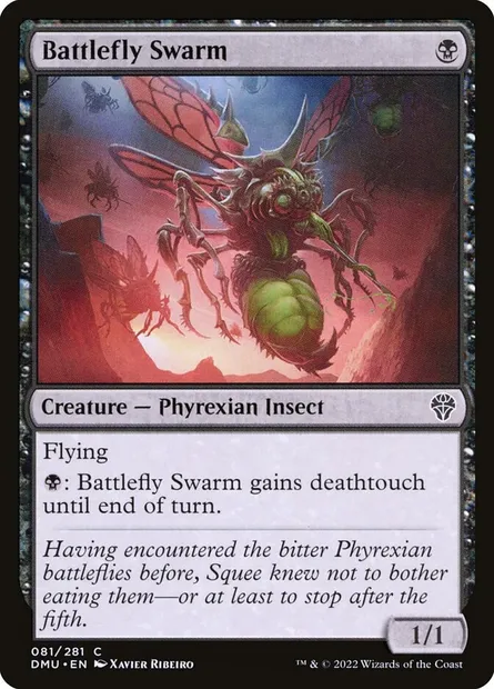 Battlefly Swarm, Magic card DMU 81 — Dominaria United set