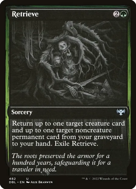 Récupérer, carte Magic DBL 482 — extension Innistrad : Double Programme