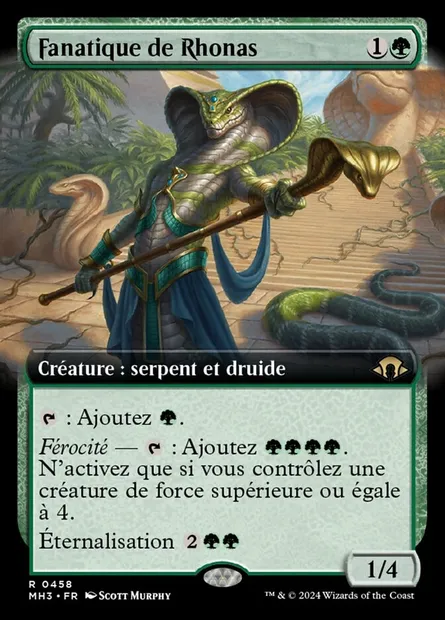 Fanatique de Rhonas, carte Magic MH3 458 — extension Modern Horizons 3
