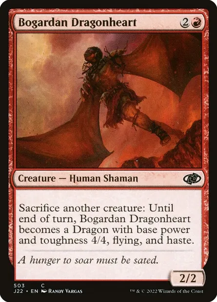 Bogardan Dragonheart, Magic card J22 503 — Jumpstart 2022 set