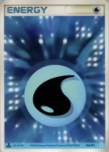 Énergie Eau, carte Pokémon HRTWQD 012-2 — extension Holon Research Tower: Water Quarter Deck