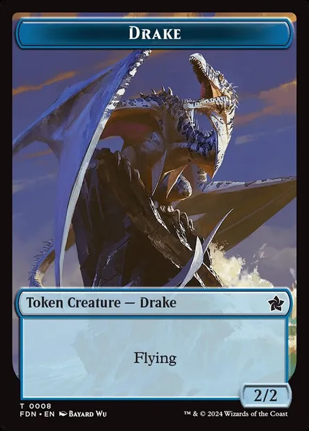 Drake, Magic card TFDN 8 — Foundations Tokens set