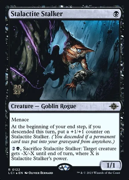 Stalactite Stalker, Magic card PLCI 122s — The Lost Caverns of Ixalan Promos set