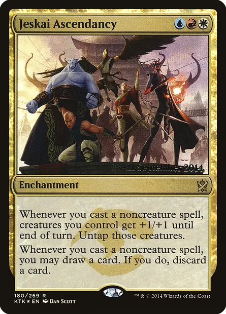 Jeskai Ascendancy, Magic card PKTK 180s — Khans of Tarkir Promos set