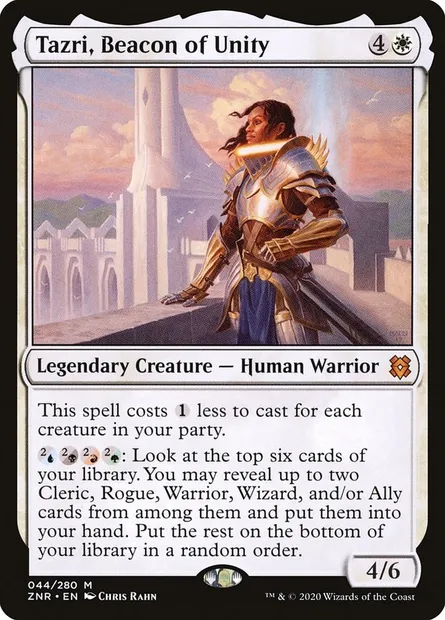 Tazri, Beacon of Unity, Magic card ZNR 44 — Zendikar Rising set