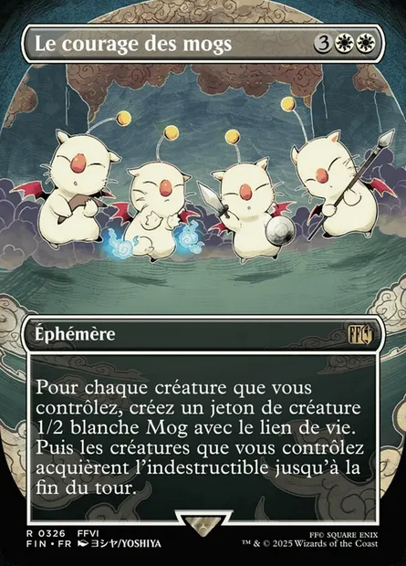 Le courage des mogs, carte Magic FIN 326 — extension Final Fantasy