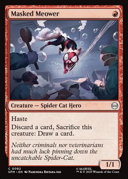 Masked Meower, Magic card SPM 82 — Marvel's Spider-Man set