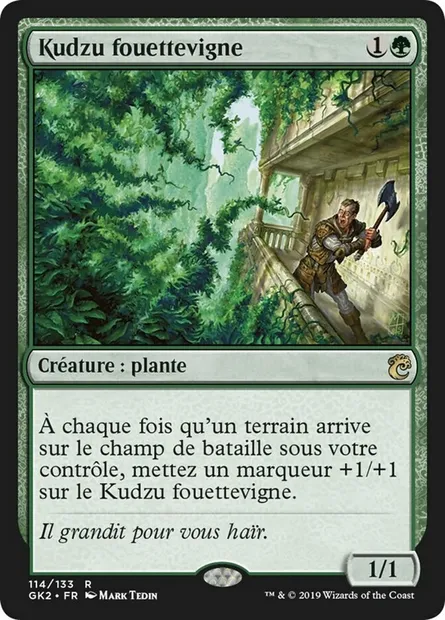 Kudzu fouettevigne, carte Magic GK2 114 — extension RNA Guild Kit