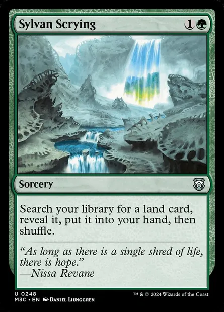 Sylvan Scrying, Magic card M3C 248 — Modern Horizons 3 Commander set