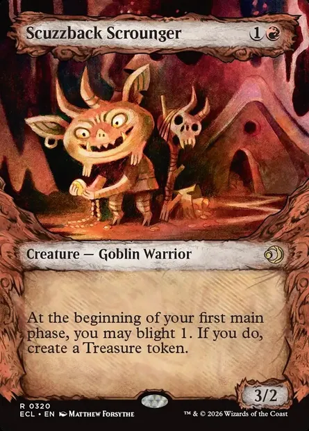 Scuzzback Scrounger, Magic card ECL 320 — Lorwyn Eclipsed set