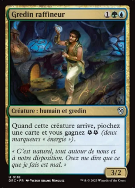 Gredin raffineur, carte Magic DRC 118 — extension Aetherdrift Commander