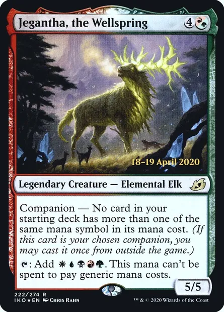 Jegantha, la Source, carte Magic PIKO 222s — extension Ikoria: Lair of Behemoths Promos