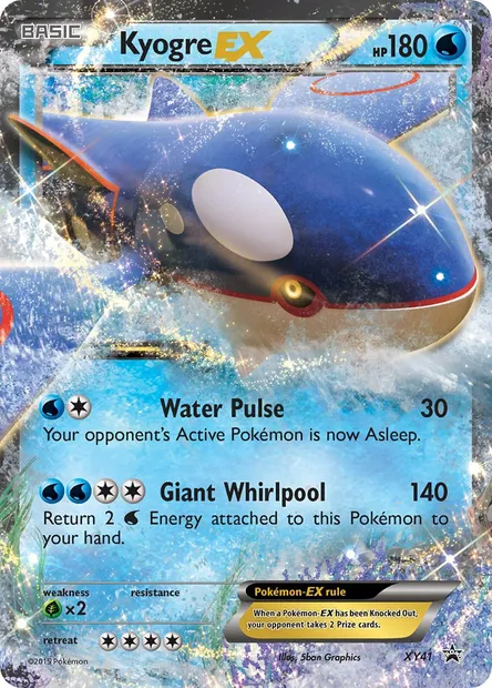 Kyogre EX, Pokémon card XY 41 — XY Black Star Promos set