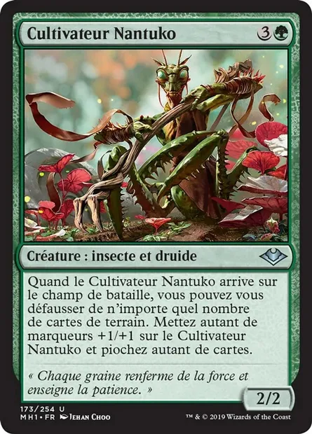 Cultivateur Nantuko, carte Magic MH1 173 — extension Horizons du Modern