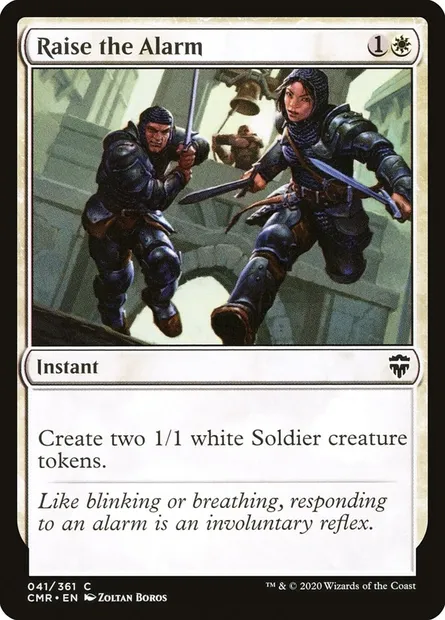 Raise the Alarm, Magic card CMR 41 — Commander Legends set