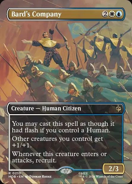 Bard's Company, Magic card HOB 210 — The Hobbit set