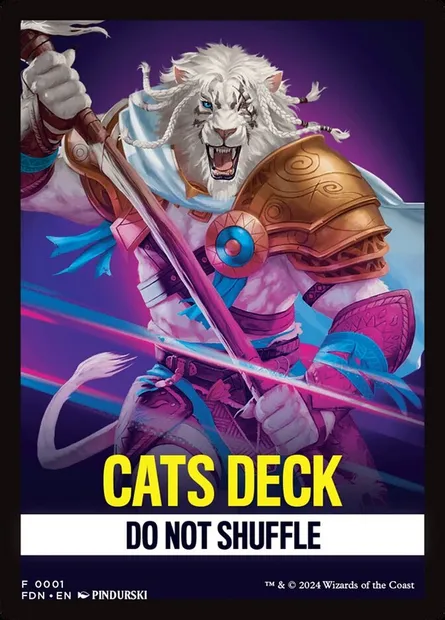 Cats, carte Magic FFDN 1 — extension Foundations Front Cards
