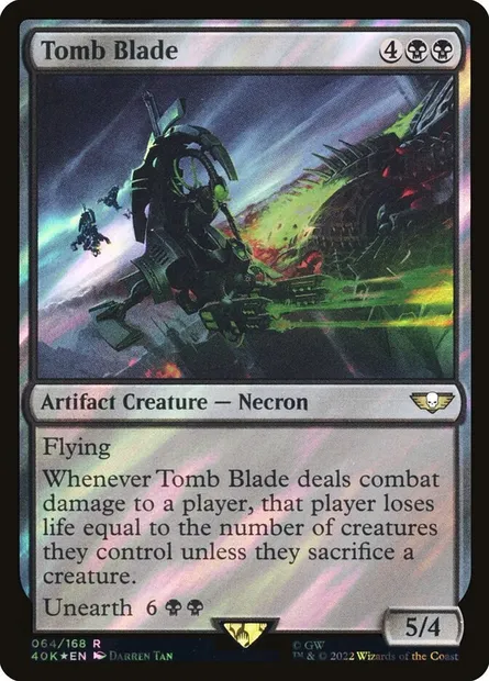 Tomb Blade, Magic card 40K 64★ — Warhammer 40,000 Commander set