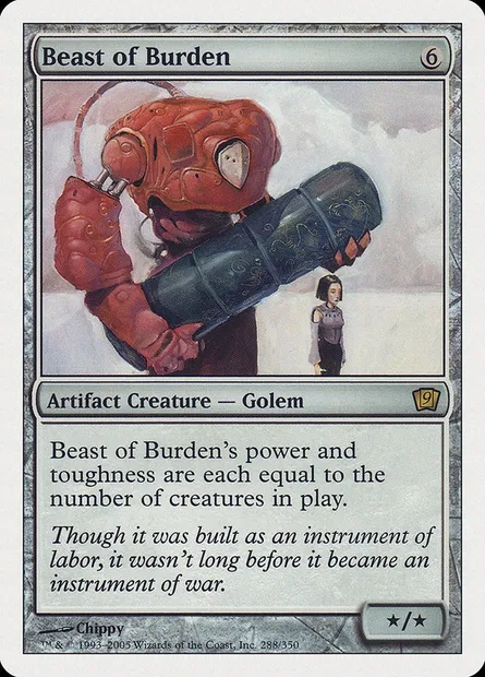 Beast of Burden, Magic card 9ED 288 — Ninth Edition set