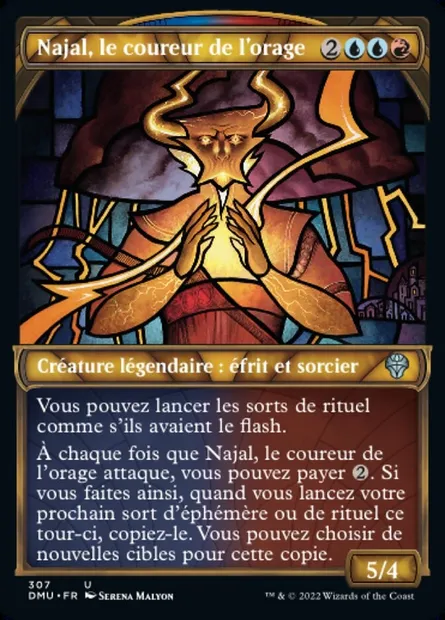 Najal, le coureur de l'orage, carte Magic DMU 307 — extension Dominaria Uni