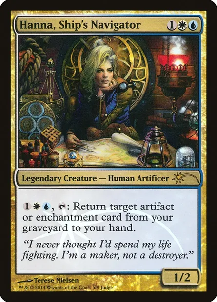 Hanna, Ship's Navigator, Magic card J14 5 — Judge Gift Cards 2014 set
