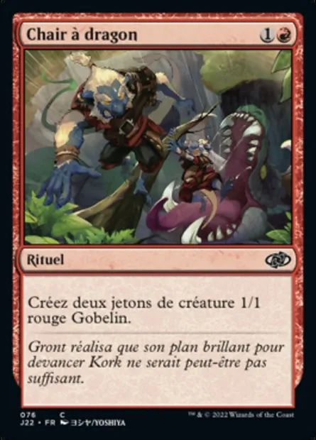 Chair à dragon, carte Magic J22 76 — extension Jumpstart 2022