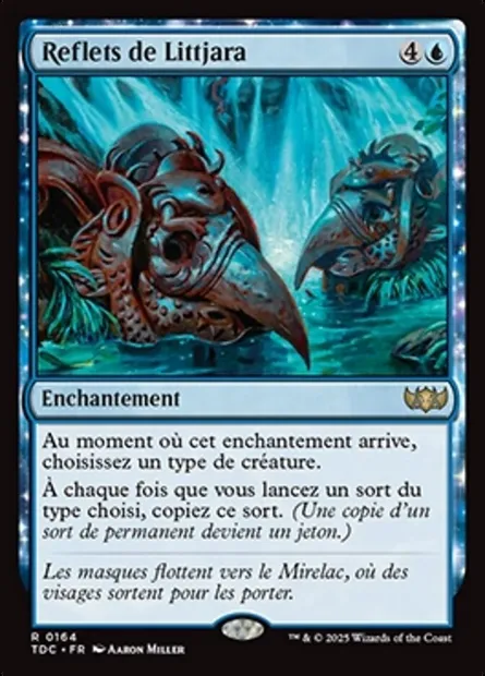 Reflets de Littjara, carte Magic TDC 164 — extension Tarkir: Dragonstorm Commander