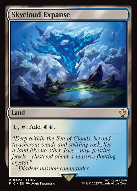Skycloud Expanse, Magic card FIC 423 — Final Fantasy Commander set