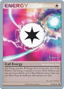 Call Energy, Pokémon card WCD08 092-2 — World Championship Decks 2008 set