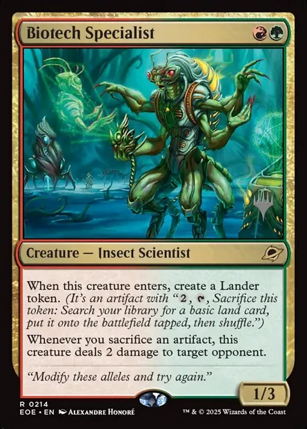 Biotech Specialist, Magic card PEOE 214p — Edge of Eternities Promos set
