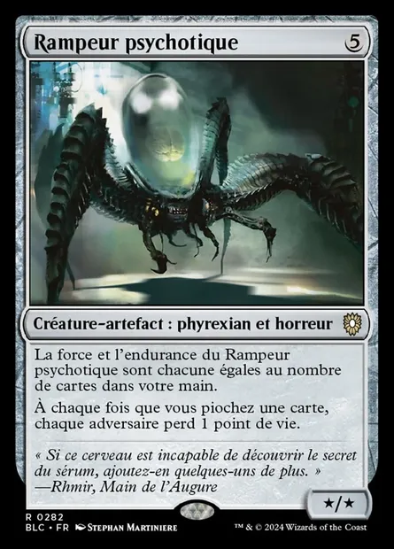 Rampeur psychotique, carte Magic BLC 282 — extension Bloomburrow Commander