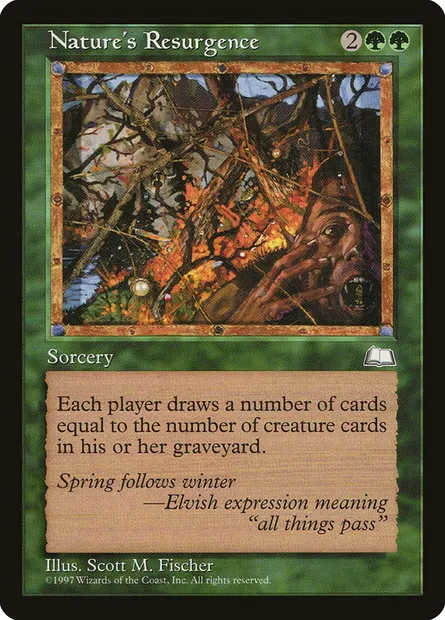 Renouveau de la nature, carte Magic WTH 137 — extension Aquilon
