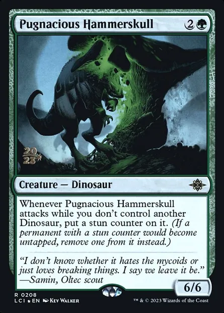Pugnacious Hammerskull, Magic card PLCI 208s — The Lost Caverns of Ixalan Promos set