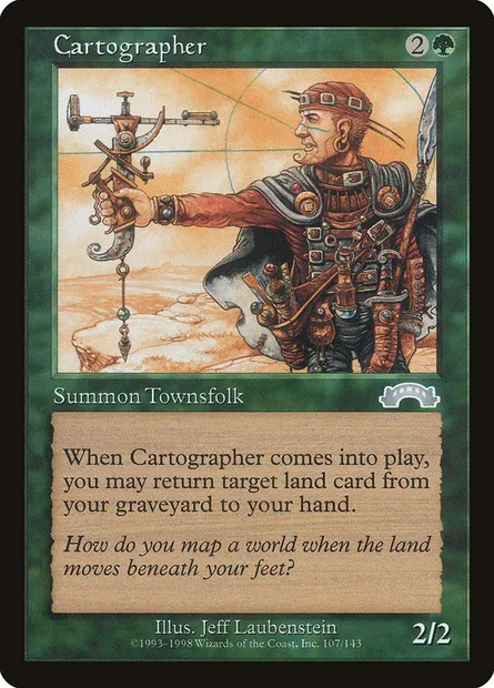 Cartographer, Magic card EXO 107 — Exodus set