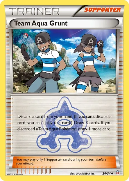 Team Aqua Grunt, Pokémon card DCR 26 — Double Crisis set