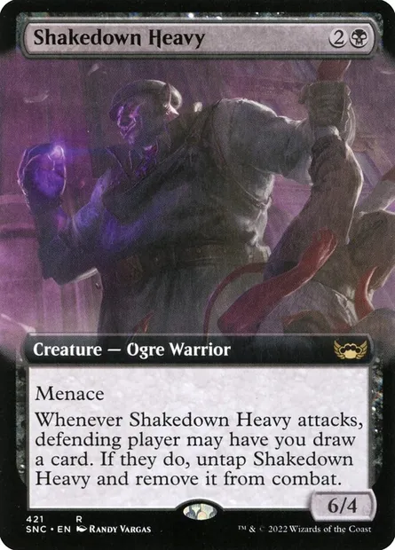 Shakedown Heavy, Magic card SNC 421 — Streets of New Capenna set