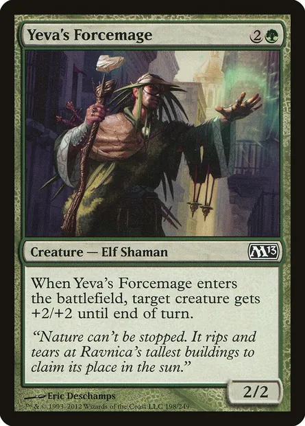 Yeva's Forcemage, Magic card M13 198 — Magic 2013 set